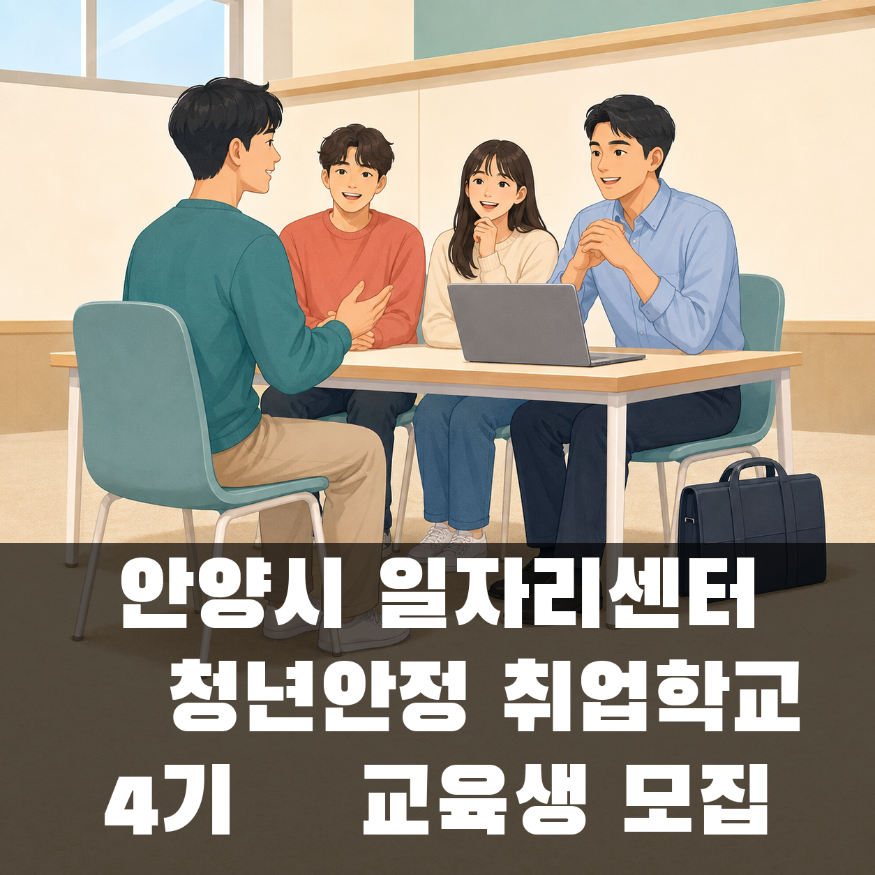 안양시 일자리센터 「청년안정 취업학교 4기」 교육생 모집 대표 이미지