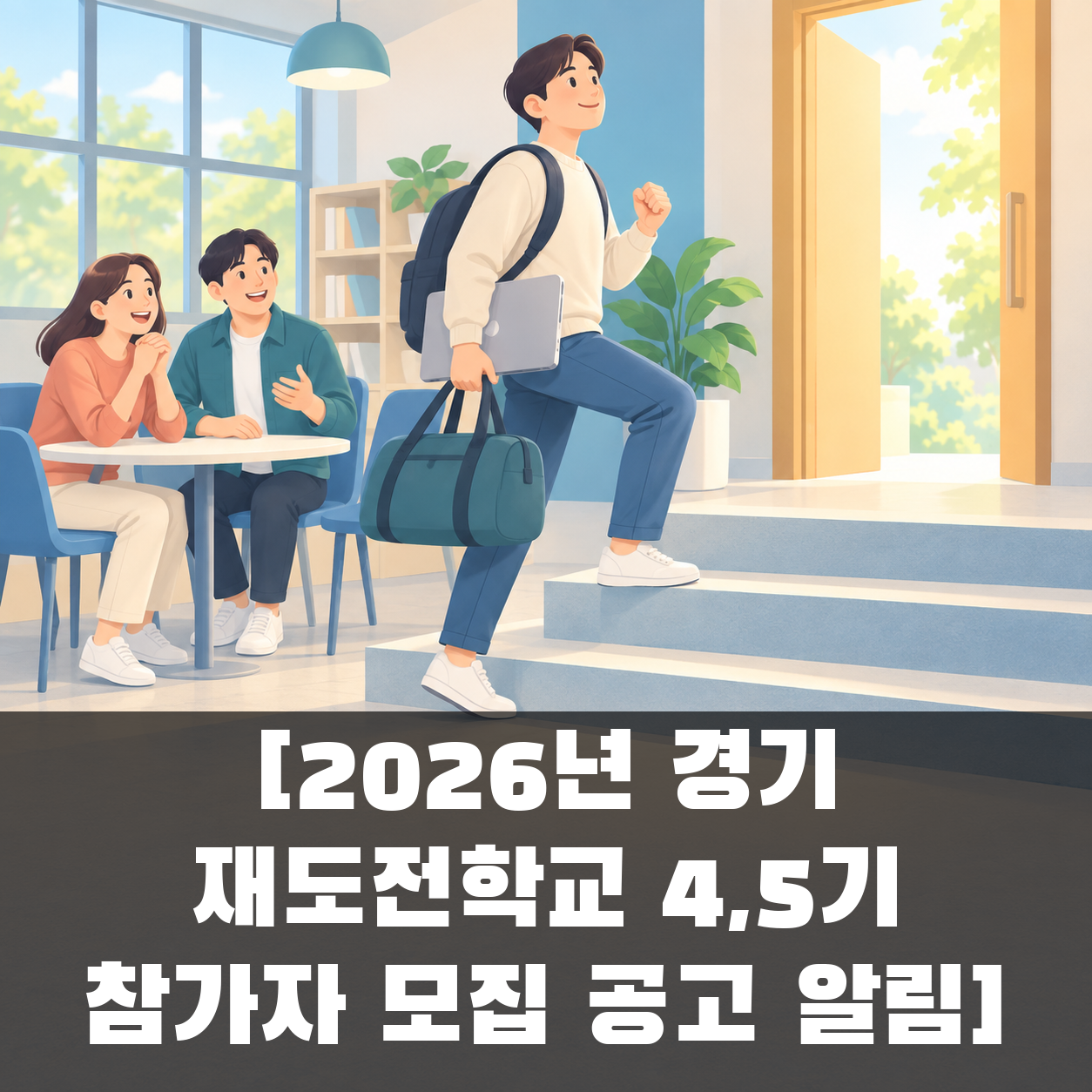 [2026년 경기 재도전학교 4,5기 참가자 모집 공고 알림] 대표 이미지